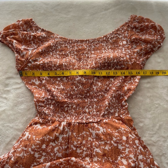 Free People Ultraviolet Maxi Dress in Tea Medium Open Back Boho Floral - Picture 12 of 12